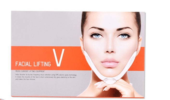 V-Shape Facial Slimming Massager - EMS Microcurrent Face Lifting Device for Jawline Contouring & Double Chin Reduction