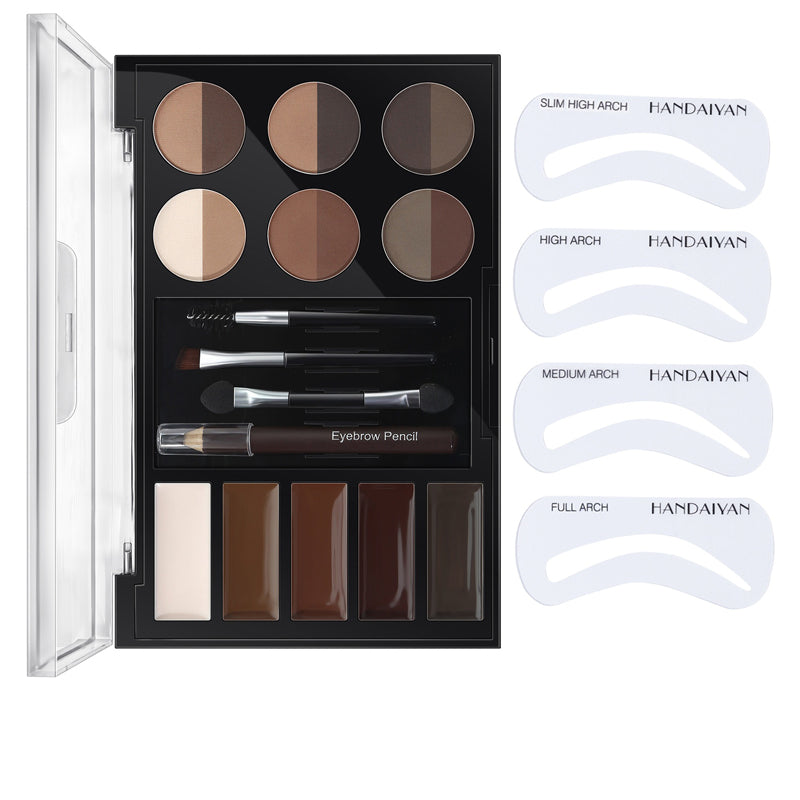 Eyebrow Enhancers Cream Powder Palette,Eyebrow Powder And Eyebrow Card