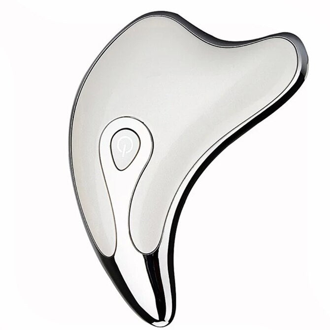 Electric Gua Sha Facial Massager - LED Microcurrent Face Lifting Tool for Anti-Aging & Lymphatic Drainage