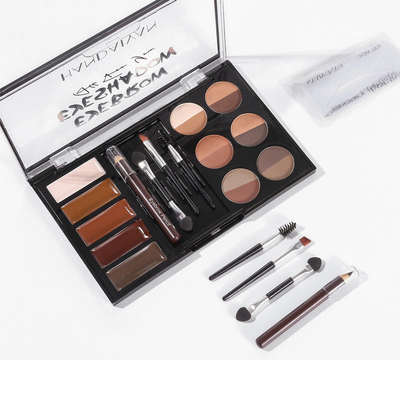 Eyebrow Enhancers Cream Powder Palette,Eyebrow Powder And Eyebrow Card
