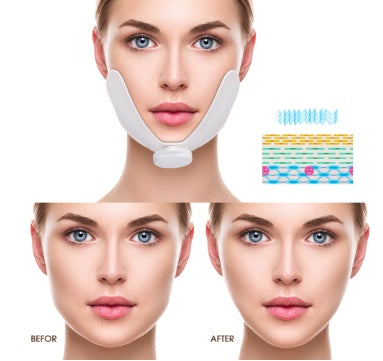 V-Shape Facial Slimming Massager - EMS Microcurrent Face Lifting Device for Jawline Contouring & Double Chin Reduction