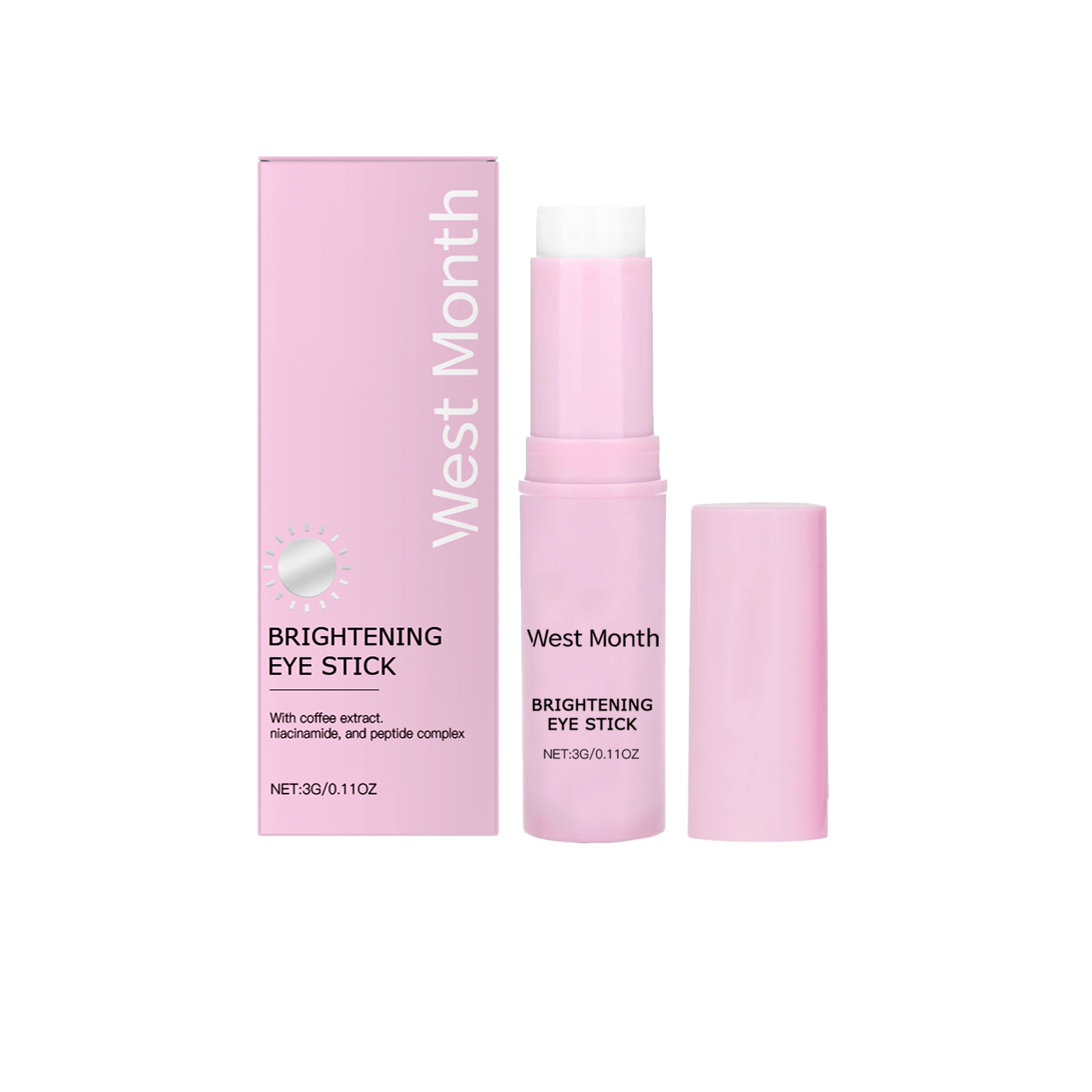 West&Month Firming Eye Cream Stick Tightens Skin Around Eyes, Lightens Fine Lines And Gently Careens Firming Eye Cream Stick