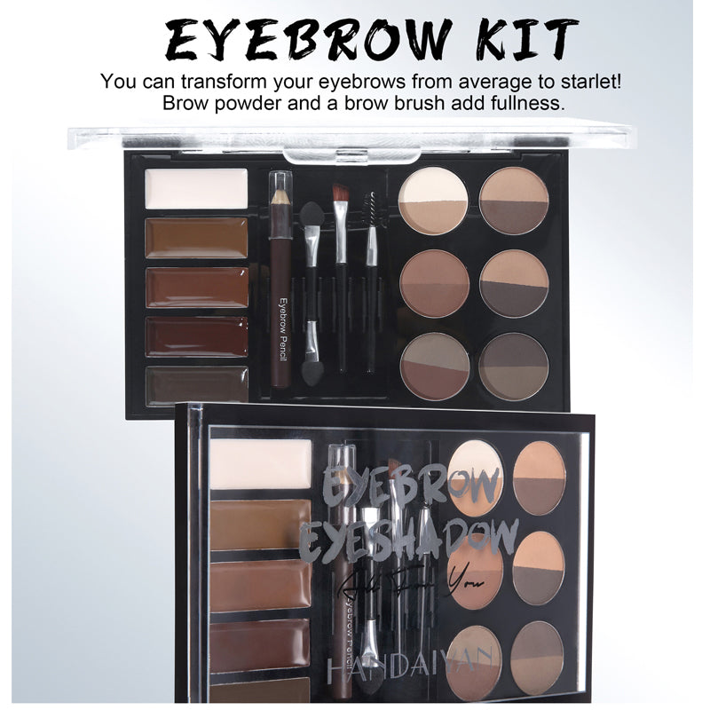 Eyebrow Enhancers Cream Powder Palette,Eyebrow Powder And Eyebrow Card