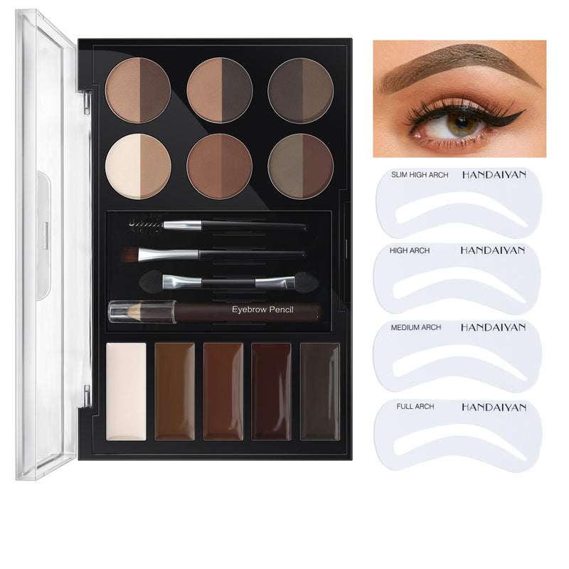 Eyebrow Enhancers Cream Powder Palette,Eyebrow Powder And Eyebrow Card