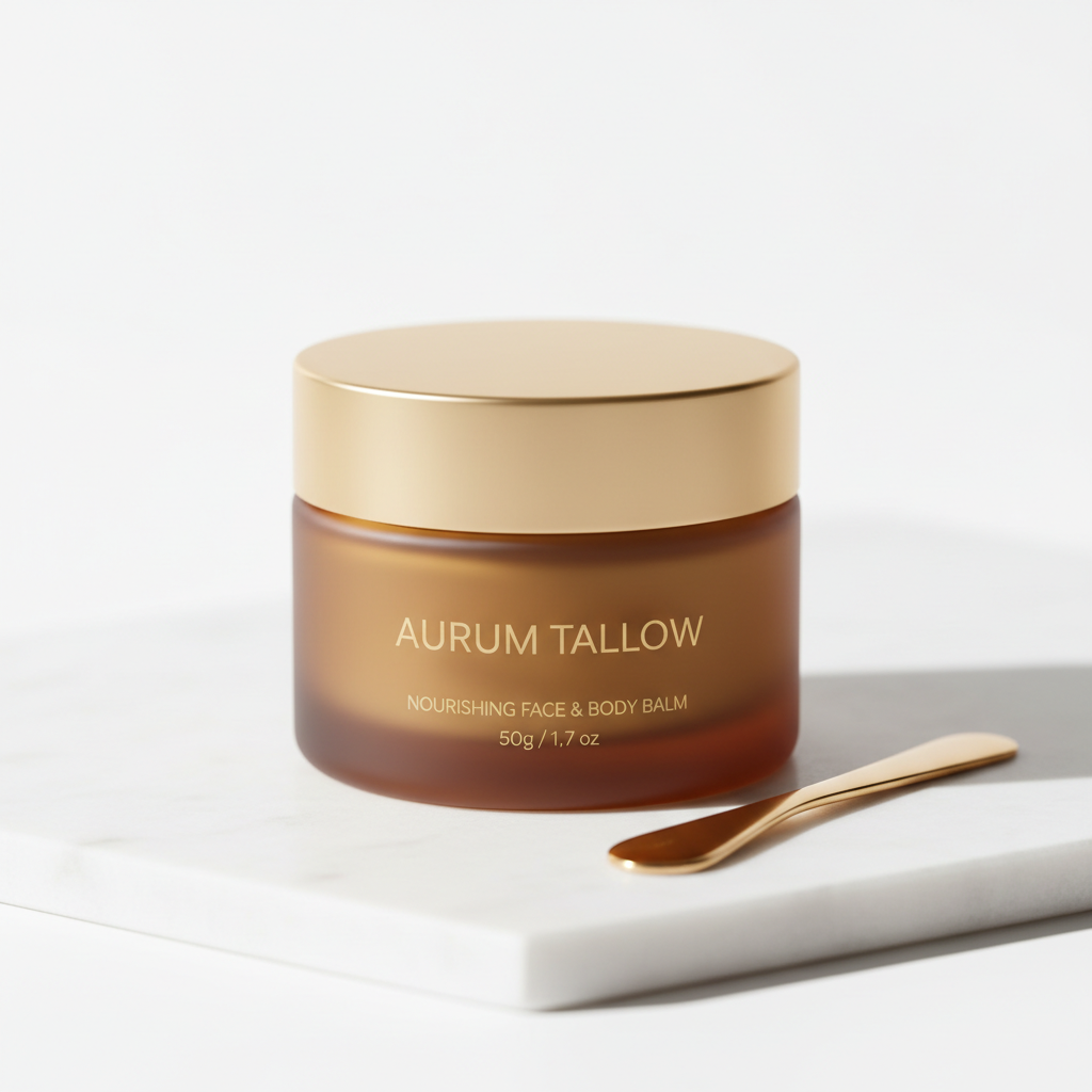 OUHOE Beef Tallow Balm jar on white background