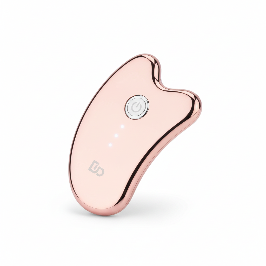 Electric Gua Sha Facial Massager - LED Microcurrent Face Lifting Tool for Anti-Aging & Lymphatic Drainage