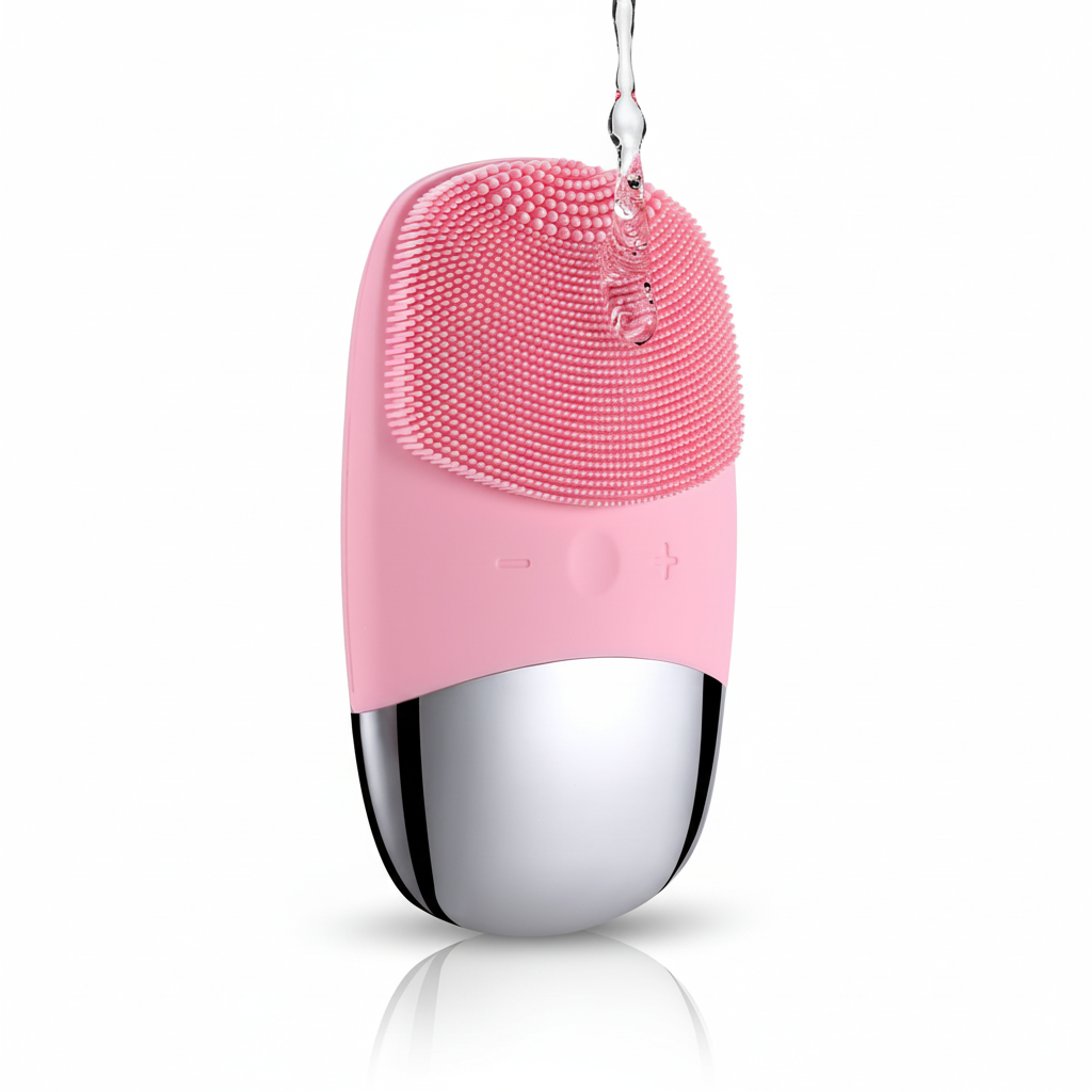 Electric Silicone Facial Cleansing Brush - Sonic Deep Pore Cleaner & Face Massager, IPX7 Waterproof